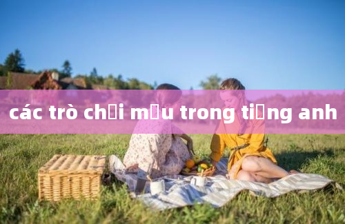 các trò chơi mẫu trong tiếng anh