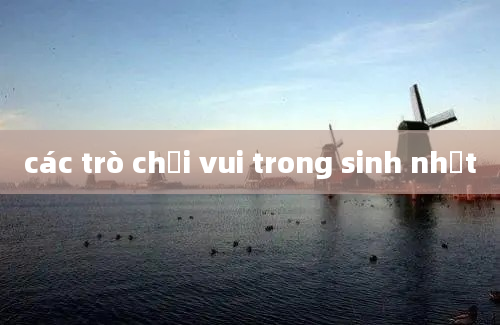 các trò chơi vui trong sinh nhật