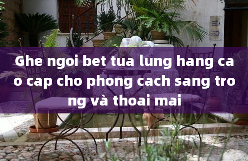 Ghe ngoi bet tua lung hang cao cap cho phong cach sang trong và thoai mai