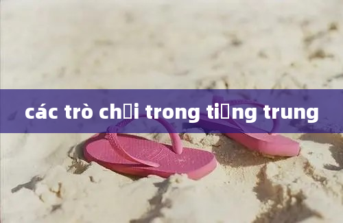 các trò chơi trong tiếng trung