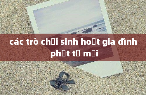 các trò chơi sinh hoạt gia đình phật tử mới