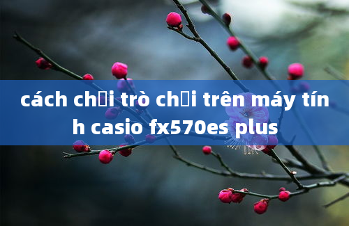 cách chơi trò chơi trên máy tính casio fx570es plus