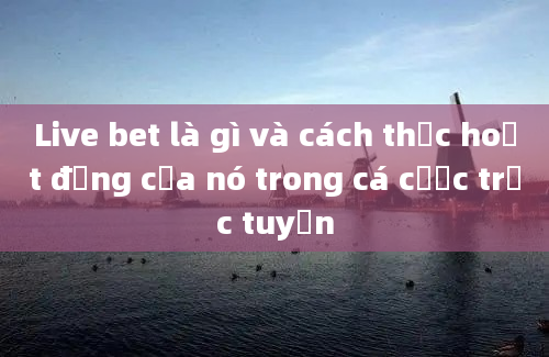 Live bet là gì và cách thức hoạt động của nó trong cá cược trực tuyến