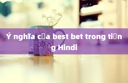 Ý nghĩa của best bet trong tiếng Hindi