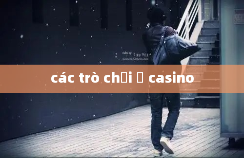 các trò chơi ở casino