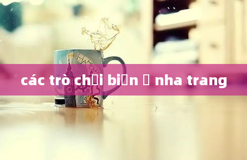 các trò chơi biển ở nha trang