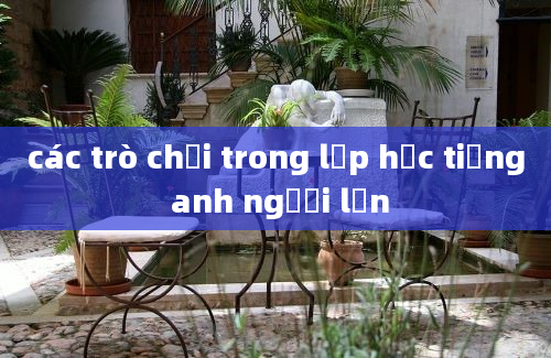 các trò chơi trong lớp học tiếng anh người lớn