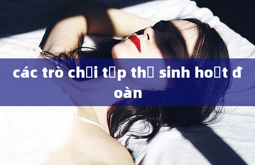 các trò chơi tập thể sinh hoạt đoàn