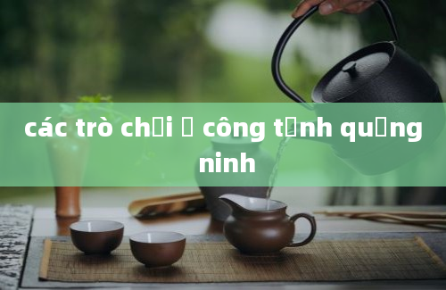 các trò chơi ở công tỉnh quảng ninh