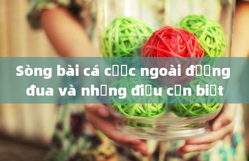 Sòng bài cá cược ngoài đường đua và những điều cần biết