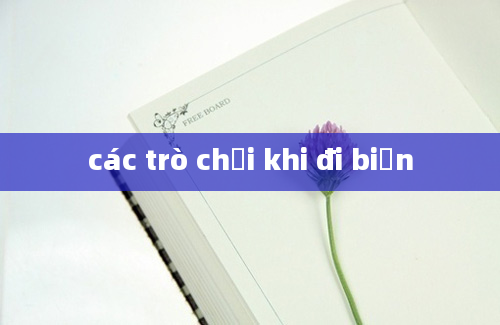 các trò chơi khi đi biển