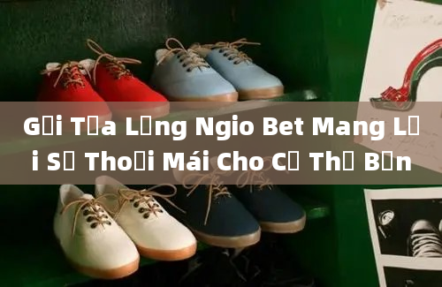 Gối Tựa Lưng Ngio Bet Mang Lại Sự Thoải Mái Cho Cơ Thể Bạn