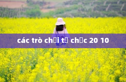 các trò chơi tổ chức 20 10