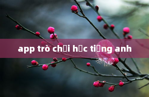 app trò chơi học tiếng anh