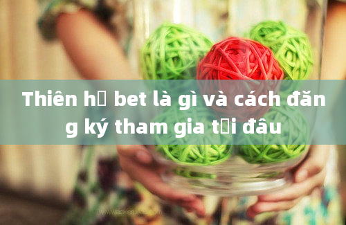 Thiên hạ bet là gì và cách đăng ký tham gia tại đâu