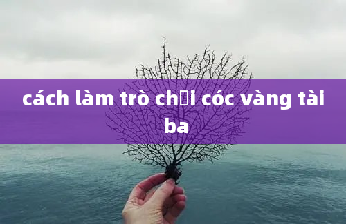 cách làm trò chơi cóc vàng tài ba