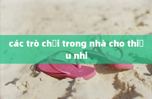 các trò chơi trong nhà cho thiếu nhi