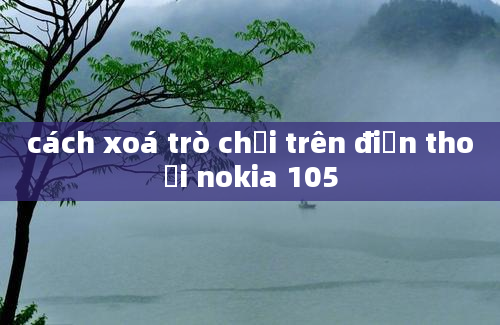 cách xoá trò chơi trên điện thoại nokia 105