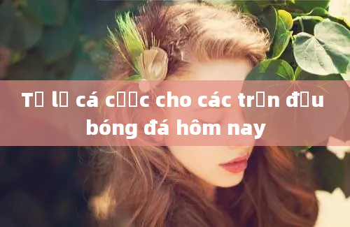 Tỷ lệ cá cược cho các trận đấu bóng đá hôm nay