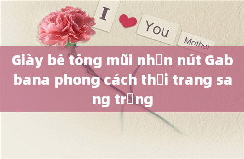 Giày bê tông mũi nhọn nút Gabbana phong cách thời trang sang trọng