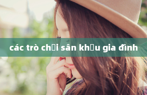 các trò chơi sân khấu gia đình