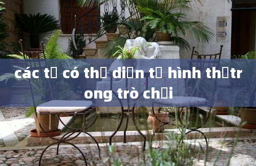 các từ có thể diễn tả hình thểtrong trò chơi