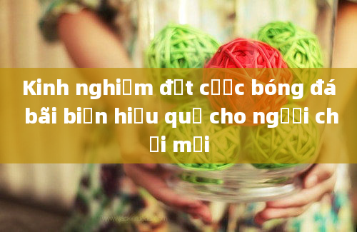 Kinh nghiệm đặt cược bóng đá bãi biển hiệu quả cho người chơi mới