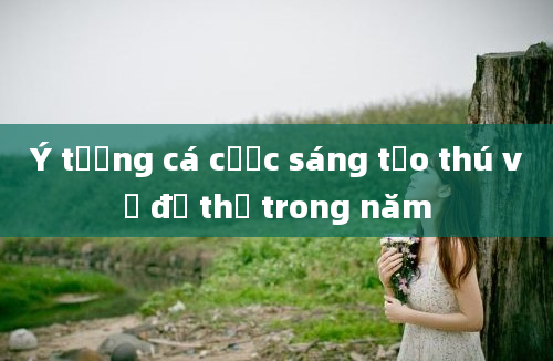 Ý tưởng cá cược sáng tạo thú vị để thử trong năm