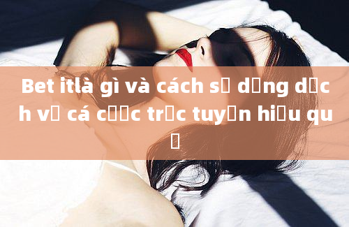 Bet itlà gì và cách sử dụng dịch vụ cá cược trực tuyến hiệu quả