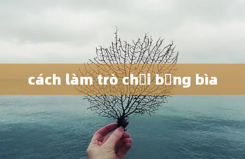 cách làm trò chơi bằng bìa