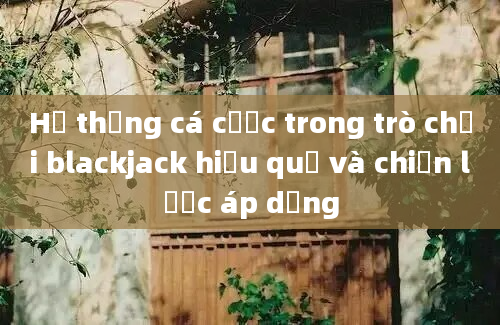 Hệ thống cá cược trong trò chơi blackjack hiệu quả và chiến lược áp dụng