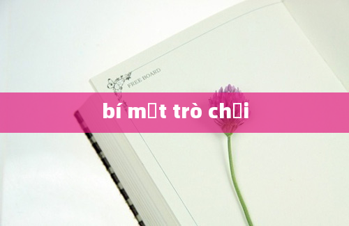 bí mật trò chơi