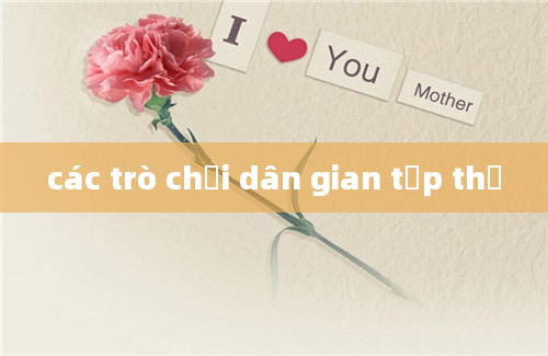 các trò chơi dân gian tập thể