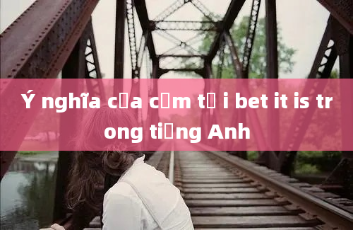 Ý nghĩa của cụm từ i bet it is trong tiếng Anh