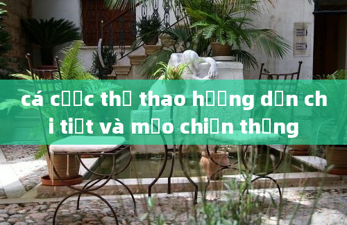 cá cược thể thao hướng dẫn chi tiết và mẹo chiến thắng