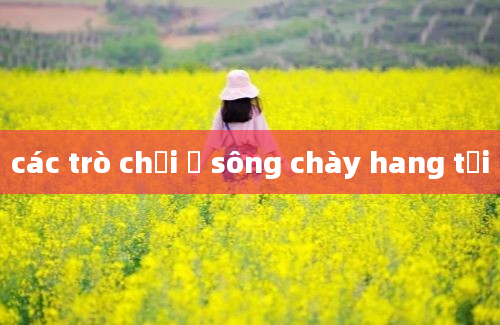 các trò chơi ở sông chày hang tối