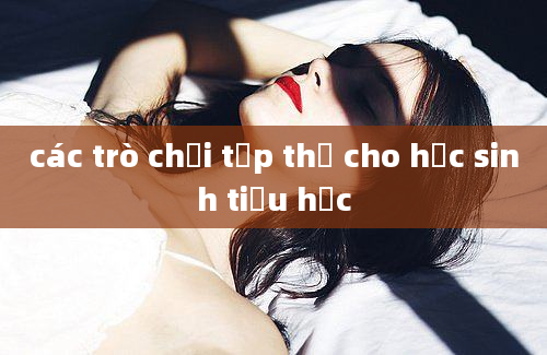 các trò chơi tập thể cho học sinh tiểu học