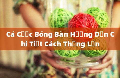 Cá Cược Bóng Bàn Hướng Dẫn Chi Tiết Cách Thắng Lớn