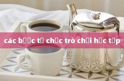 các bước tổ chức trò chơi học tập