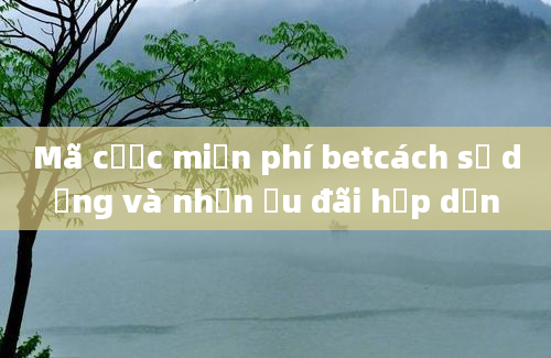 Mã cược miễn phí betcách sử dụng và nhận ưu đãi hấp dẫn