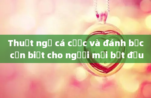 Thuật ngữ cá cược và đánh bạc cần biết cho người mới bắt đầu