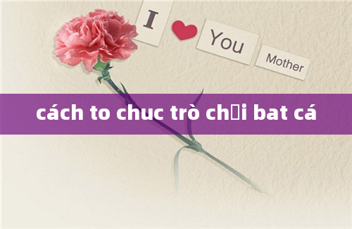 cách to chuc trò chơi bat cá