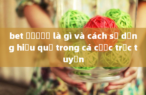 bet สำรอง là gì và cách sử dụng hiệu quả trong cá cược trực tuyến