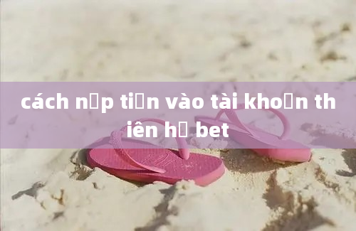 cách nạp tiền vào tài khoản thiên hạ bet