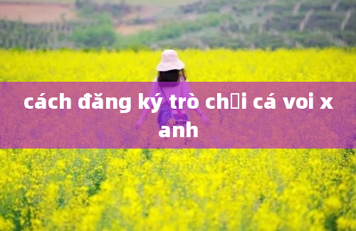 cách đăng ký trò chơi cá voi xanh