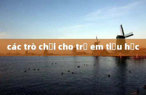 các trò chơi cho trẻ em tiểu học