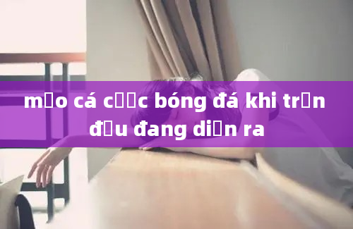 mẹo cá cược bóng đá khi trận đấu đang diễn ra