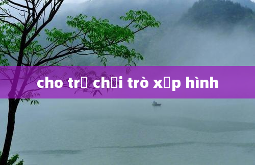 cho trẻ chơi trò xếp hình