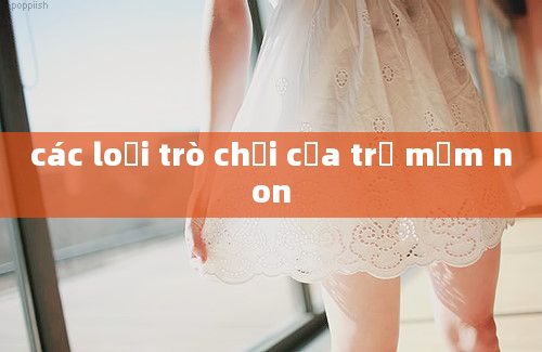 các loại trò chơi của trẻ mầm non