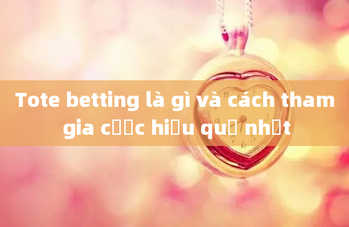 Tote betting là gì và cách tham gia cược hiệu quả nhất